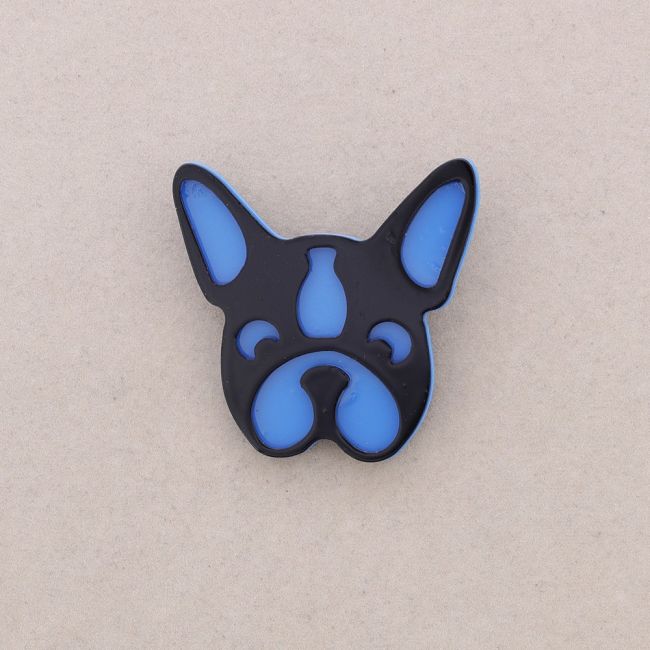 BROCHE CABEZA PERRO RESINA