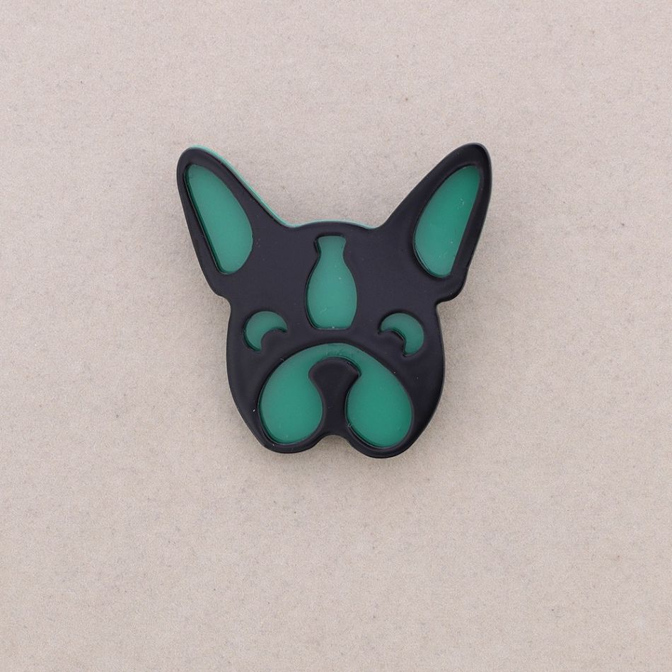 BROCHE CABEZA PERRO RESINA