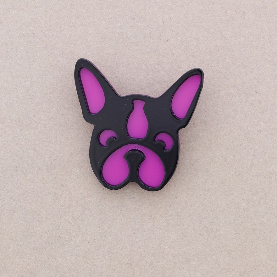 BROCHE CABEZA PERRO RESINA