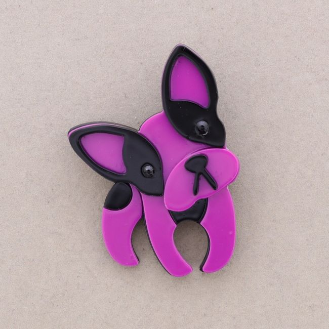 BROCHE PERRO RESINA