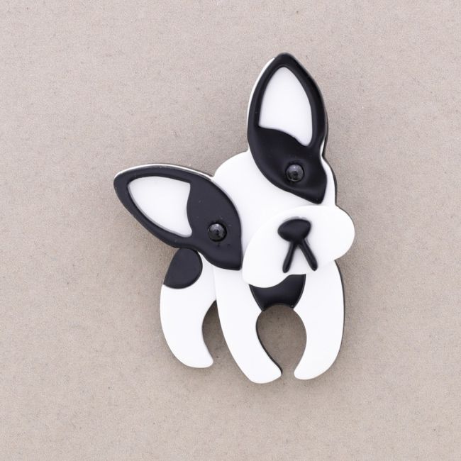 BROCHE PERRO RESINA