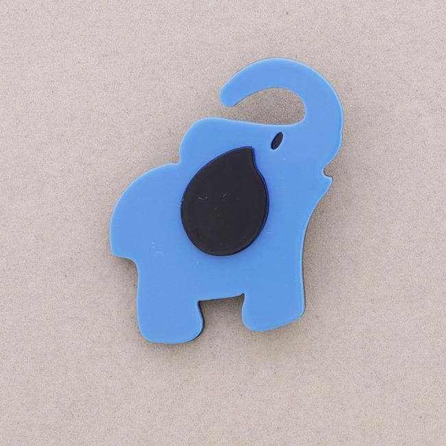 RESIN ELEPHANT BROOCH