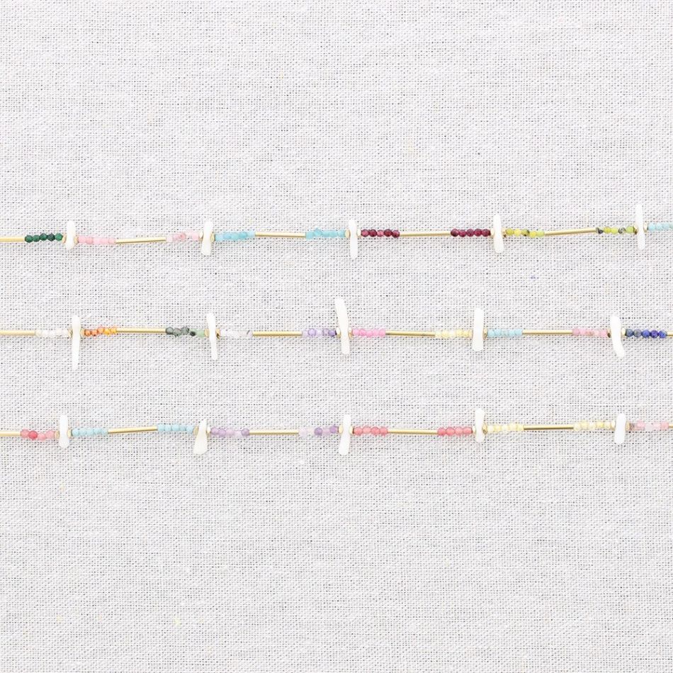 STEEL SKEWERS NACRE NECKLACE