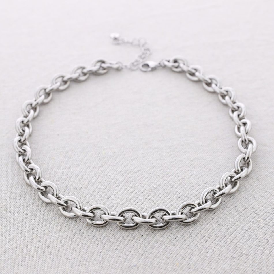 STEEL LINKS NECKLACE