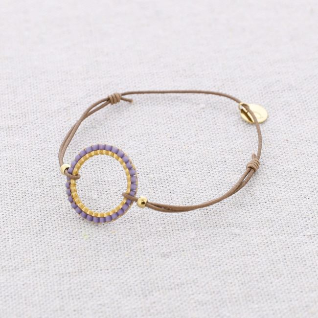 PULSERA ELÁSTICA CÍRCULO ACERO MIYUKI