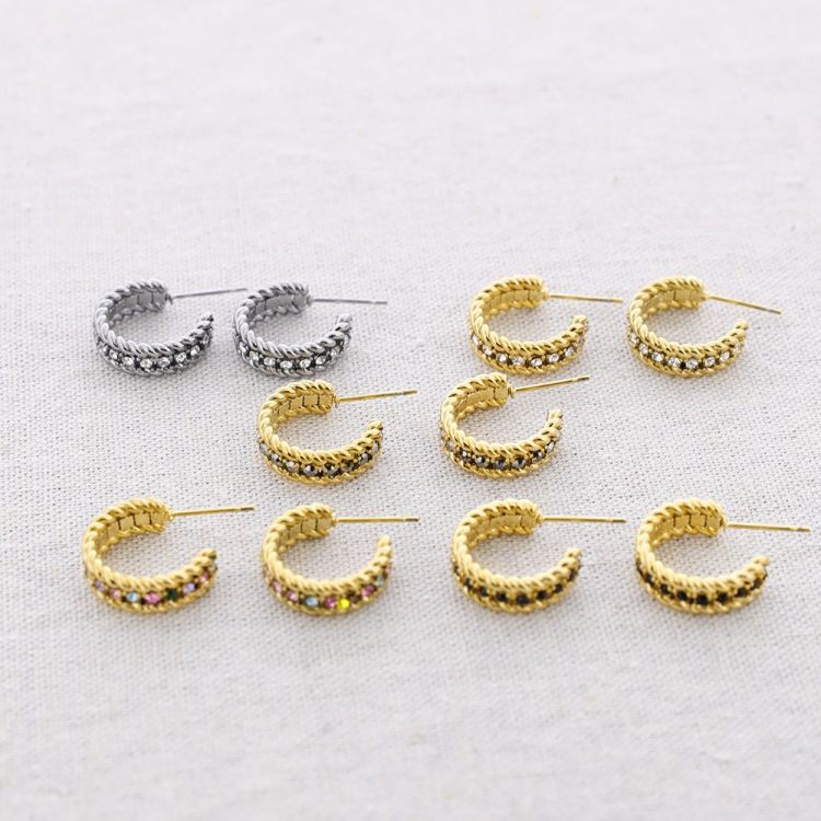 STEEL HOOP EARRINGS 2