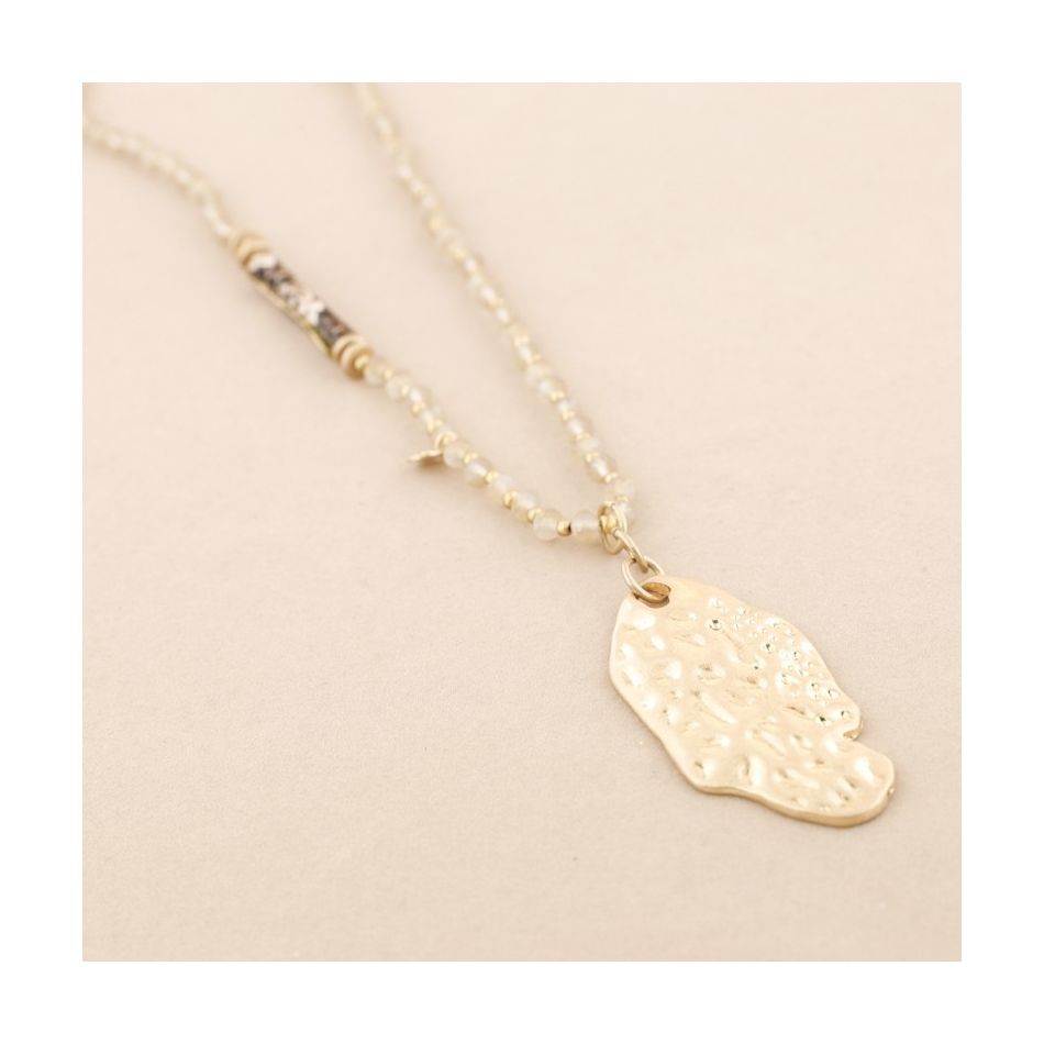 METAL PENDANT PYTHON CRYSTAL LONG NECKLACE
