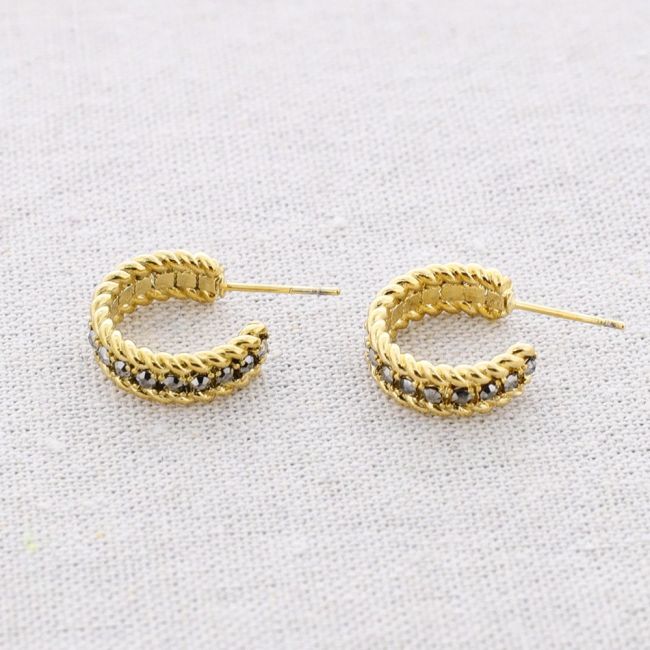 STEEL HOOP EARRINGS