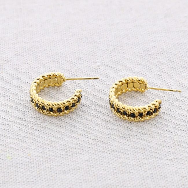 STEEL HOOP EARRINGS