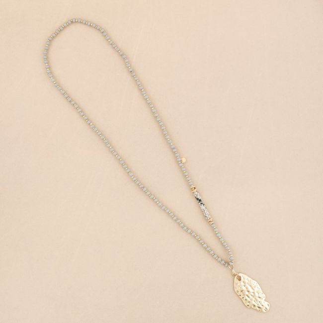 METAL PENDANT PYTHON CRYSTAL LONG NECKLACE