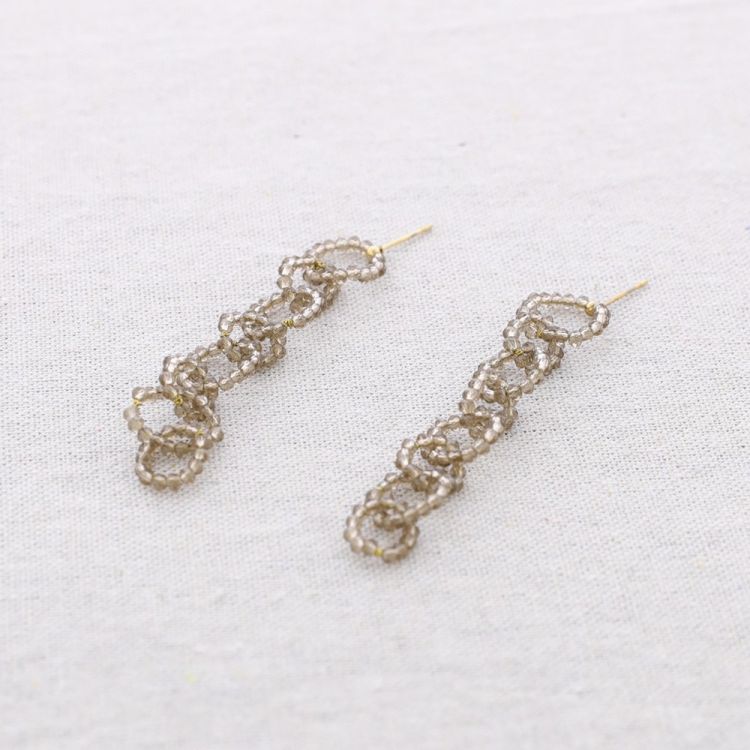 PENDIENTES ACERO AROS CRISTALES 2