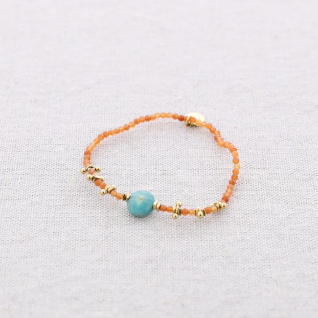 PULSERA ELÁSTICA ACERO PIEDRAS