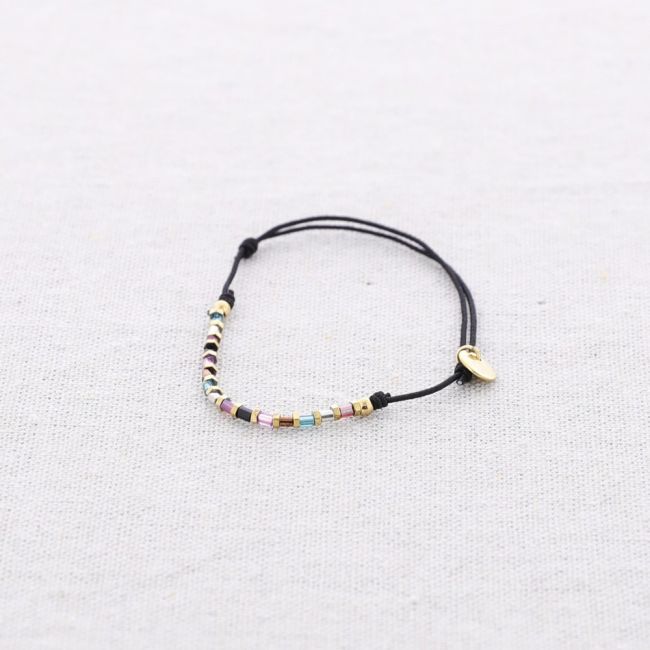 STEEL ELASTIC BRACELET WITH MIYUKI BEADS