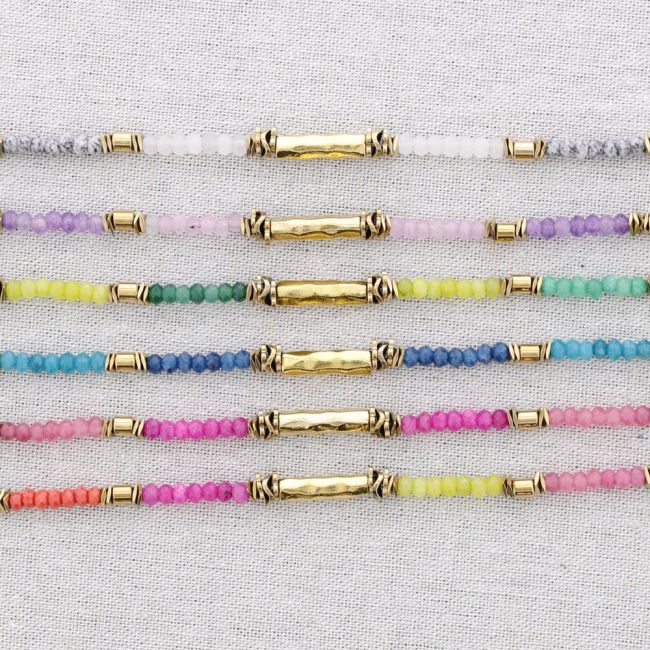 STONES STEEL NECKLACE