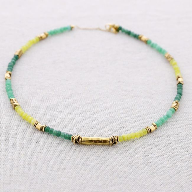 STONES STEEL NECKLACE