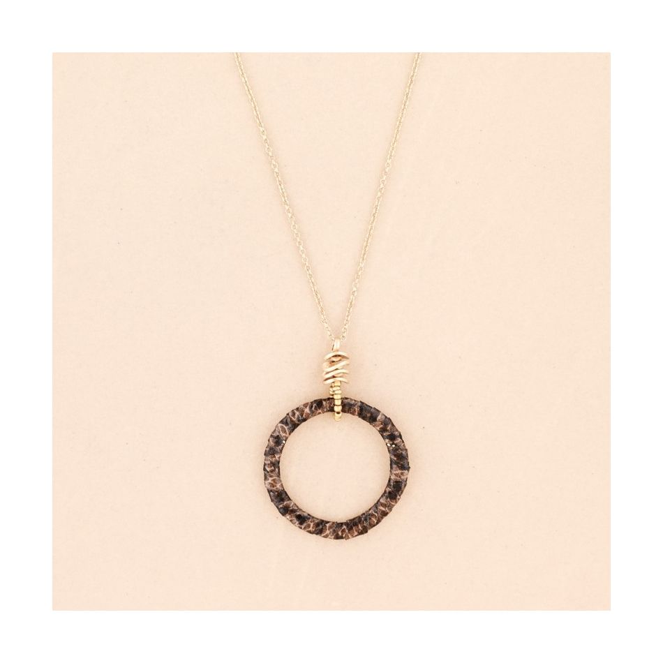 LONG PYTHON RING PENDANT NECKLACE