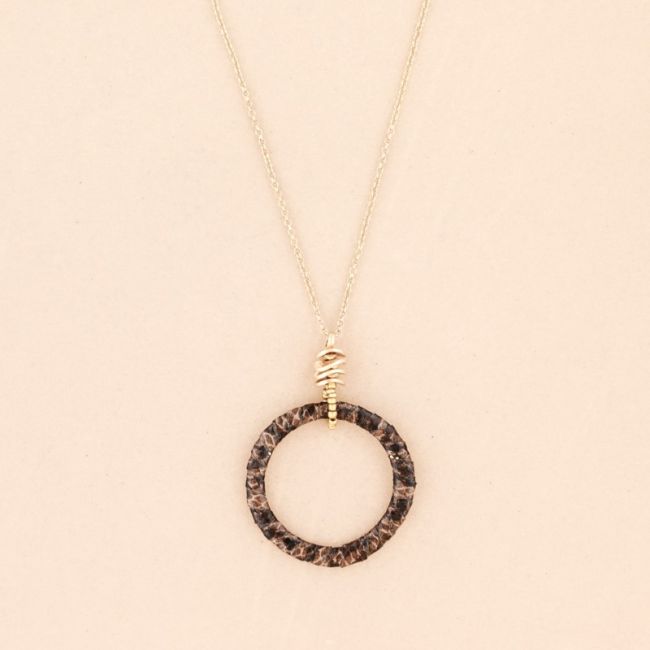 LONG PYTHON RING PENDANT NECKLACE