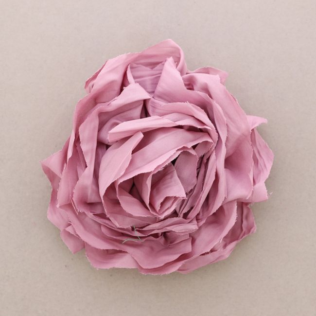BROCHE FLOR TELA FRUNCIDA 17CM
