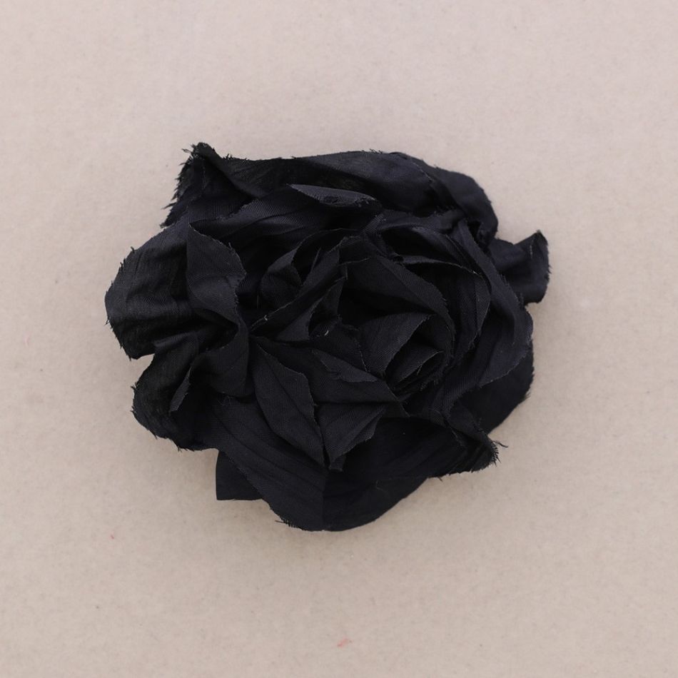 BROCHE FLOR TELA FRUNCIDA 9CM