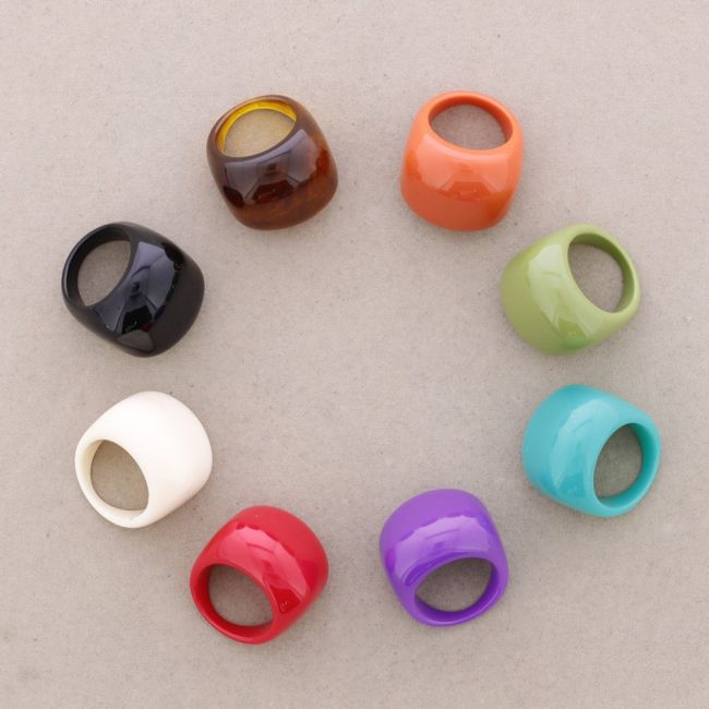 ANILLO FORMA RESINA - TALLA 18