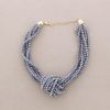 GARGANTILLA NUDO CRISTALES FACETADOS