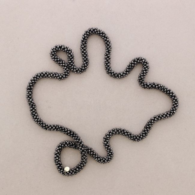 COLLAR LARGO CRISTALES FACETADOS 1.2M*4MM