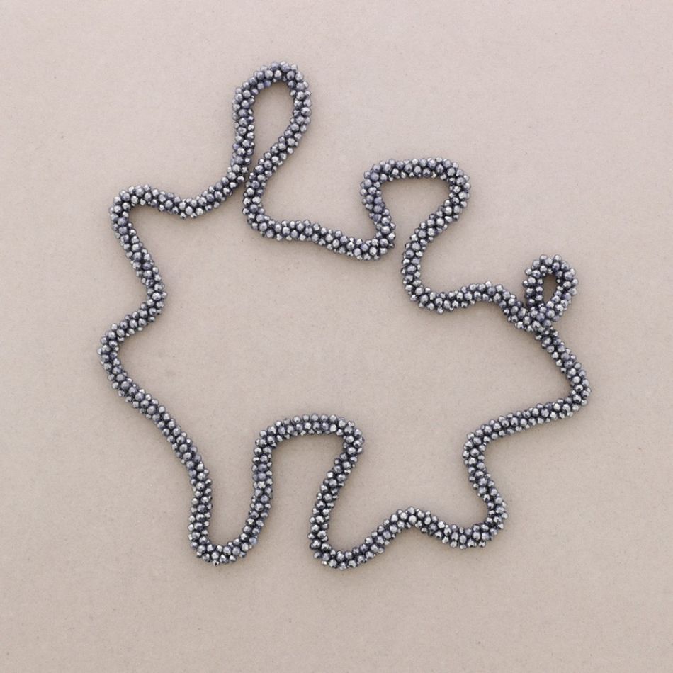 COLLAR LARGO CRISTALES FACETADOS 1.2M*4MM