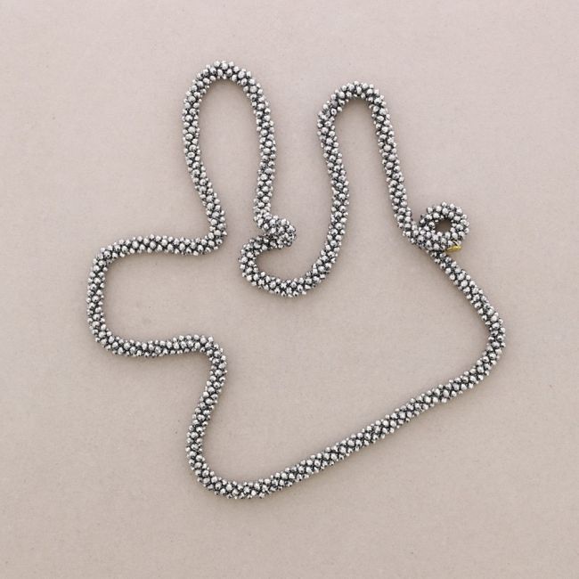 LONG NECKLACE FACETED CRYSTALS 1.2M*4MM