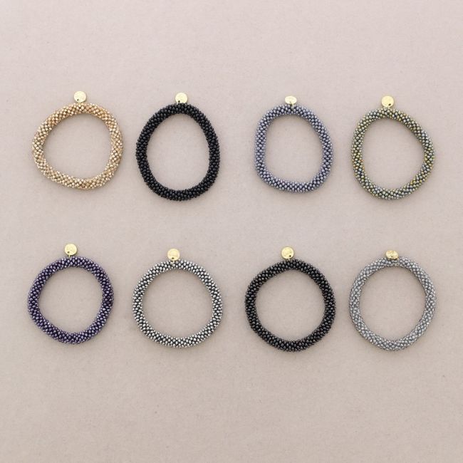 ELASTIC BRACELET WITH FACETED BEADS