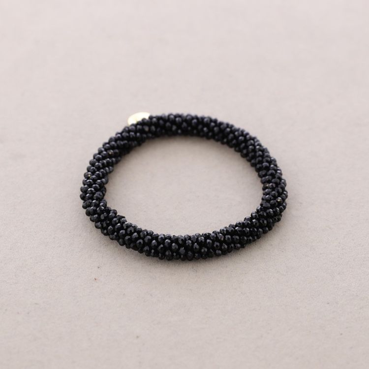 ELASTIC BRACELET WITH FACETED BEADS