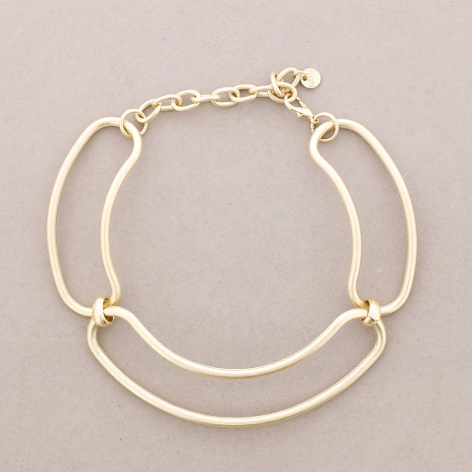 METAL MINIMALIST SHAPE NECKLACE