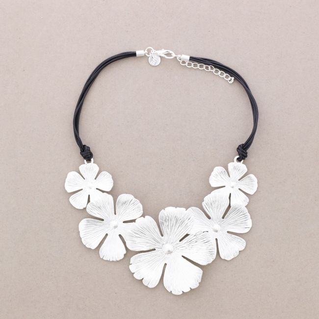 GARGANTILLA FLORES METAL