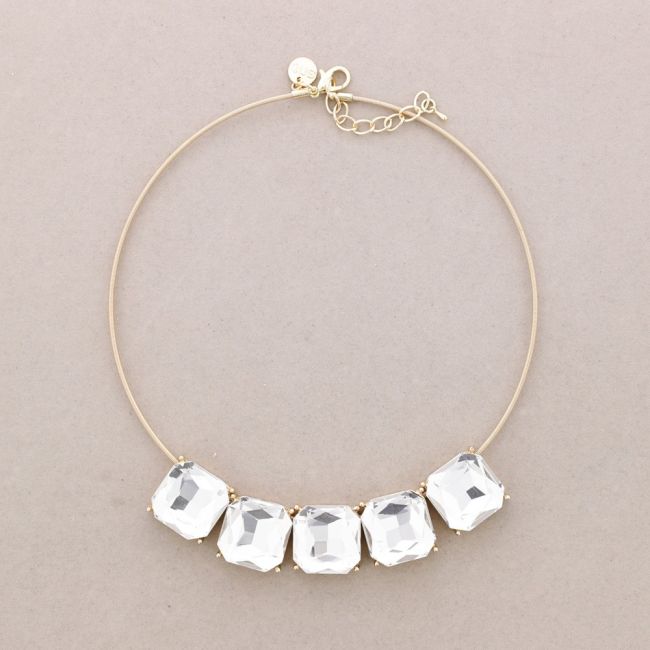 GARGANTILLA CUENTAS METAL CRISTAL
