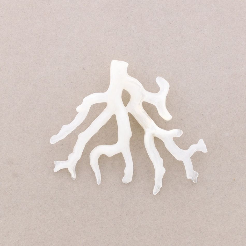 RESIN CORAL BROOCH