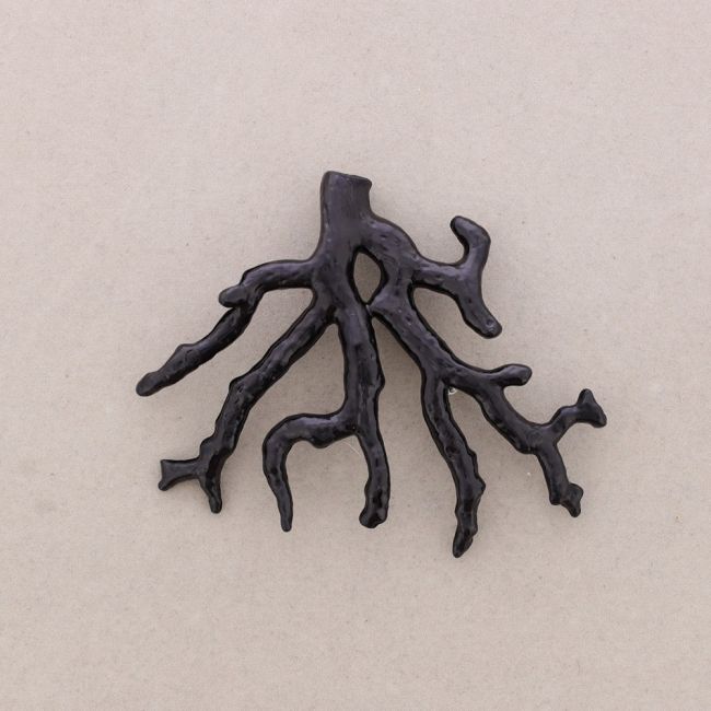 BROCHE CORAL RESINA