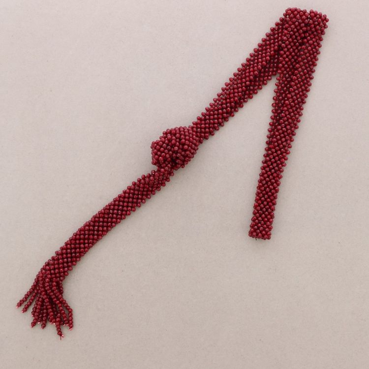 LONG NECKLACE TIE FACETED CRYSTAL 2