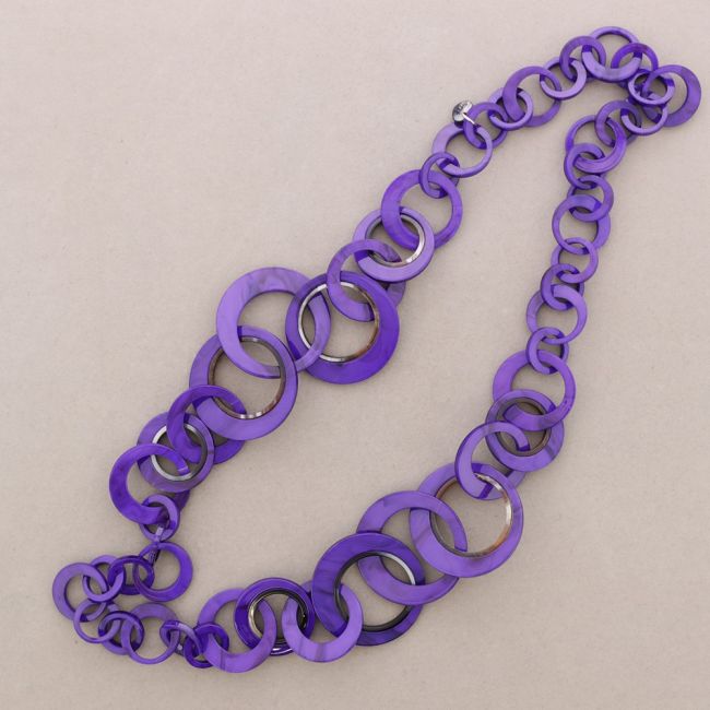 COLLAR LARGO ESLABONES RESINA