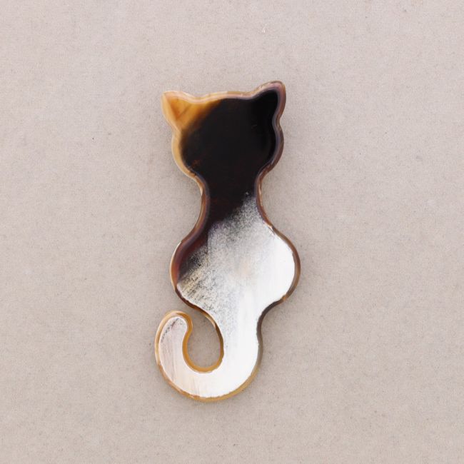 RESIN KITTEN BROOCH