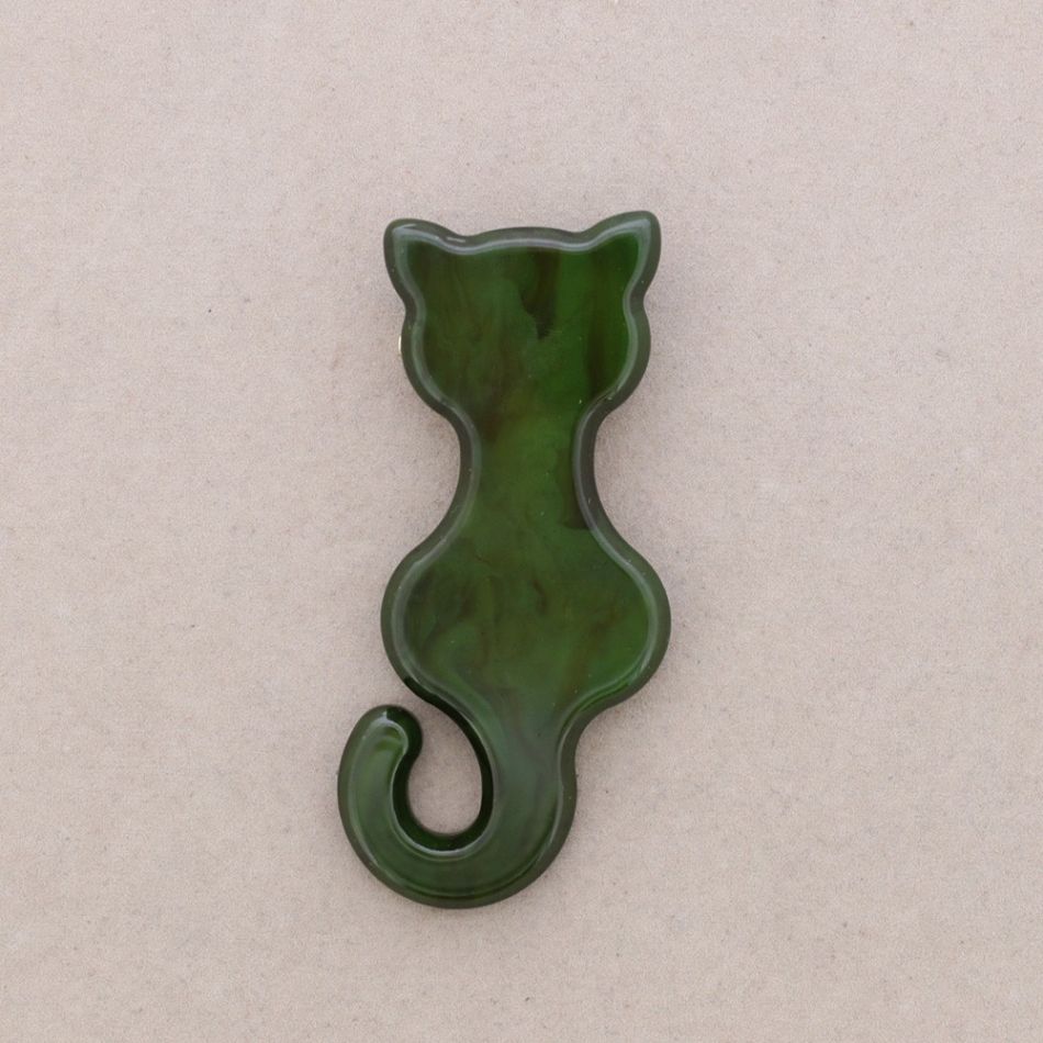 RESIN KITTEN BROOCH