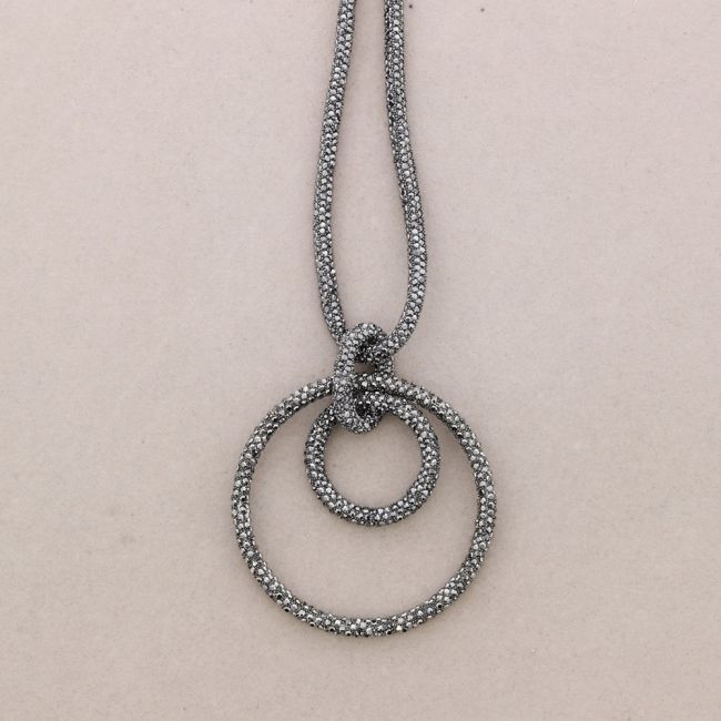 COLLAR LARGO ANILLA CRISTALES