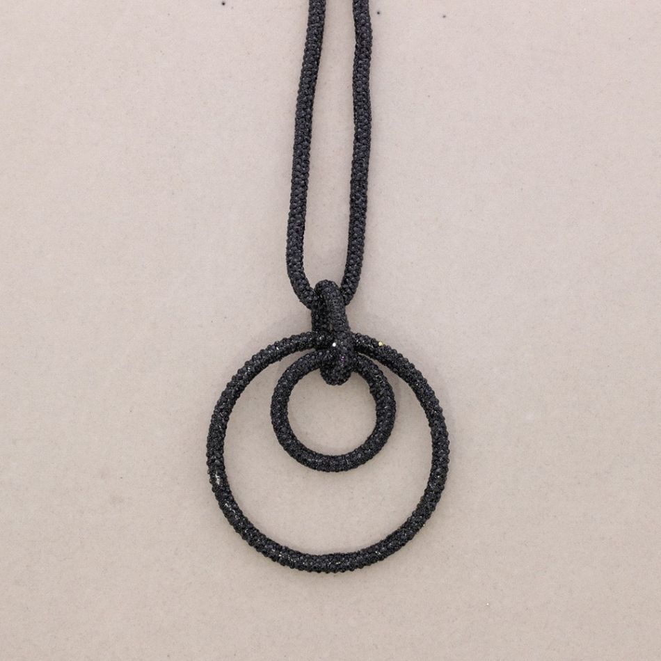 COLLAR LARGO ANILLA CRISTALES