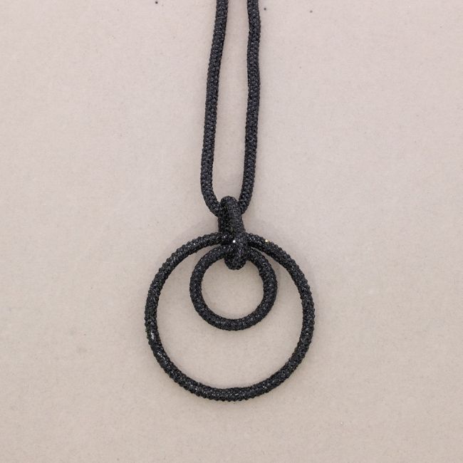 COLLAR LARGO ANILLA CRISTALES