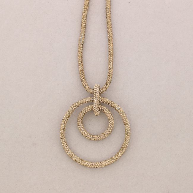 COLLAR LARGO ANILLA CRISTALES