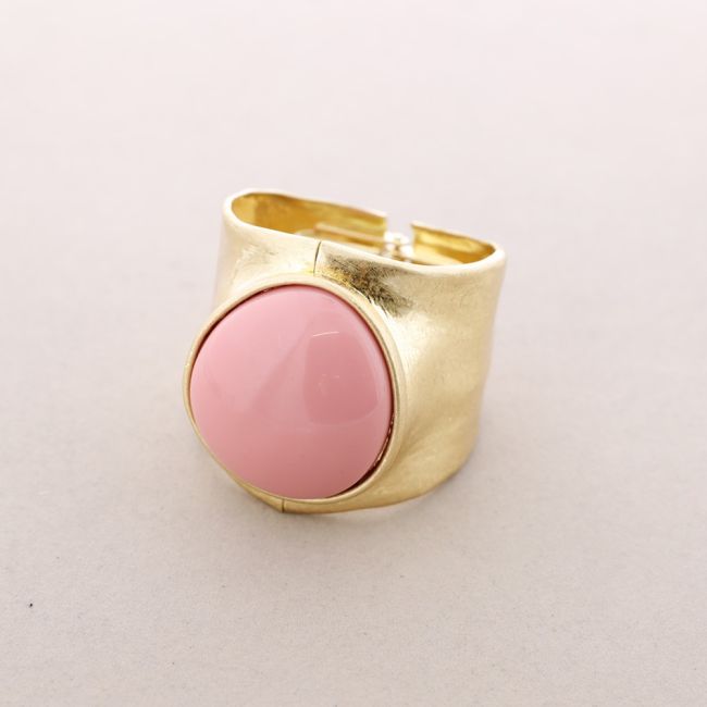 WIDE RESIN METAL BRACELET