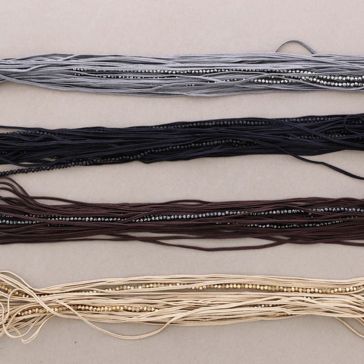 STRAPS CRYSTAL LACES NECKLACE 2