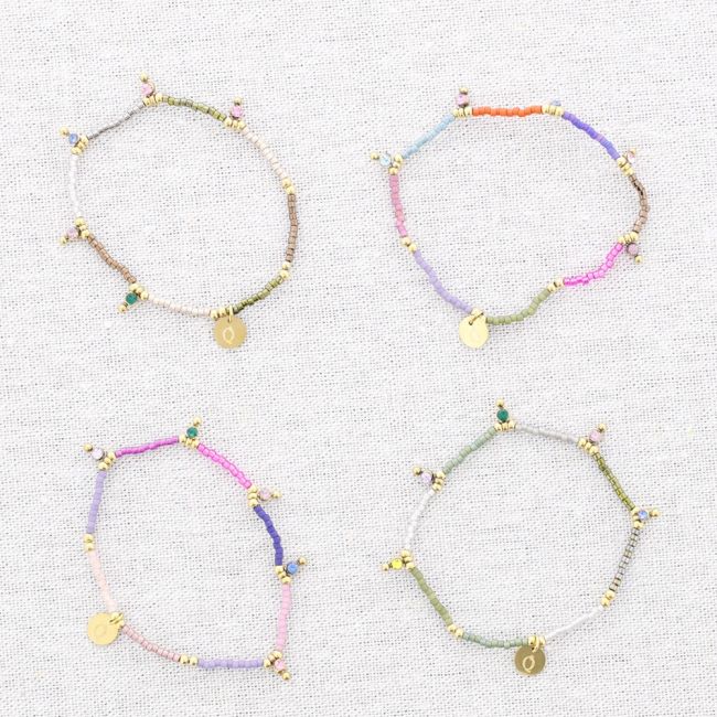ELASTIC BRACELET WITH MIYUKI STEEL BEADS