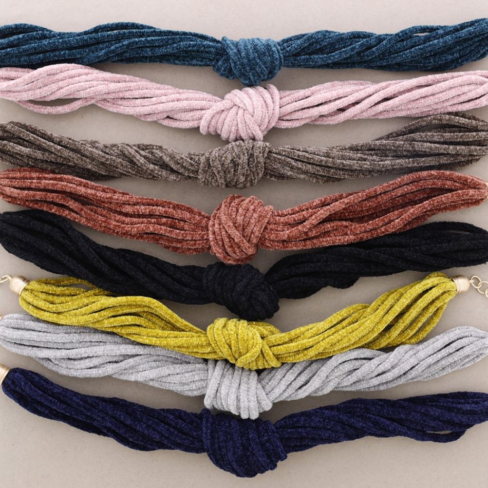 CHOKER CHENILLE KNOT