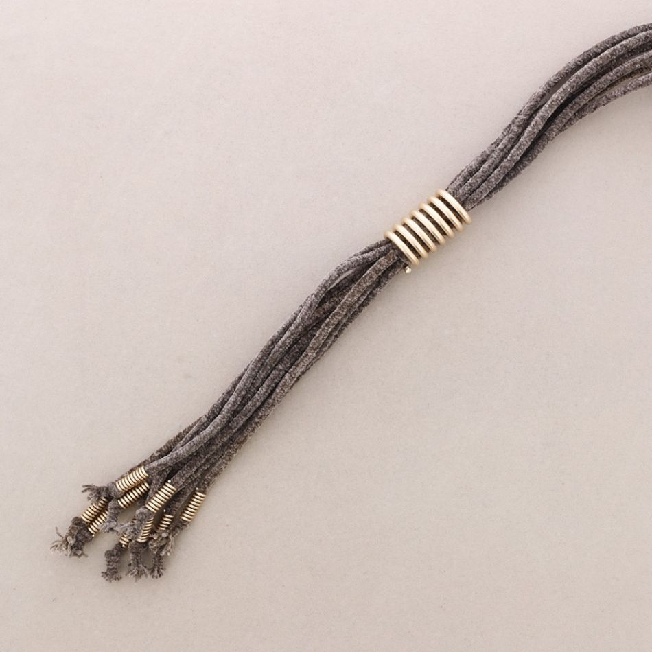 COLLAR LARGO CHENILLA TUBITOS ESPIRAL