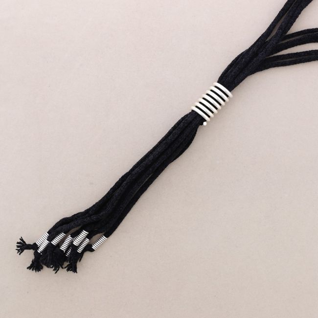 COLLAR LARGO CHENILLA TUBITOS ESPIRAL
