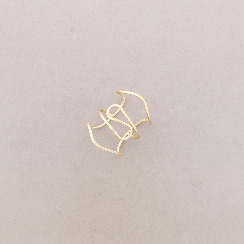 PULSERA METAL LINEAS AJUSTABLE